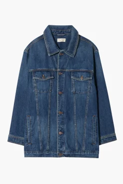 New NILI LOTAN ADAM OVERSIZED DENIM JACKET