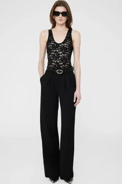 Shop ANINE BING ALYSHA BODYSUIT Black