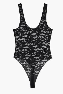 Shop ANINE BING ALYSHA BODYSUIT Black