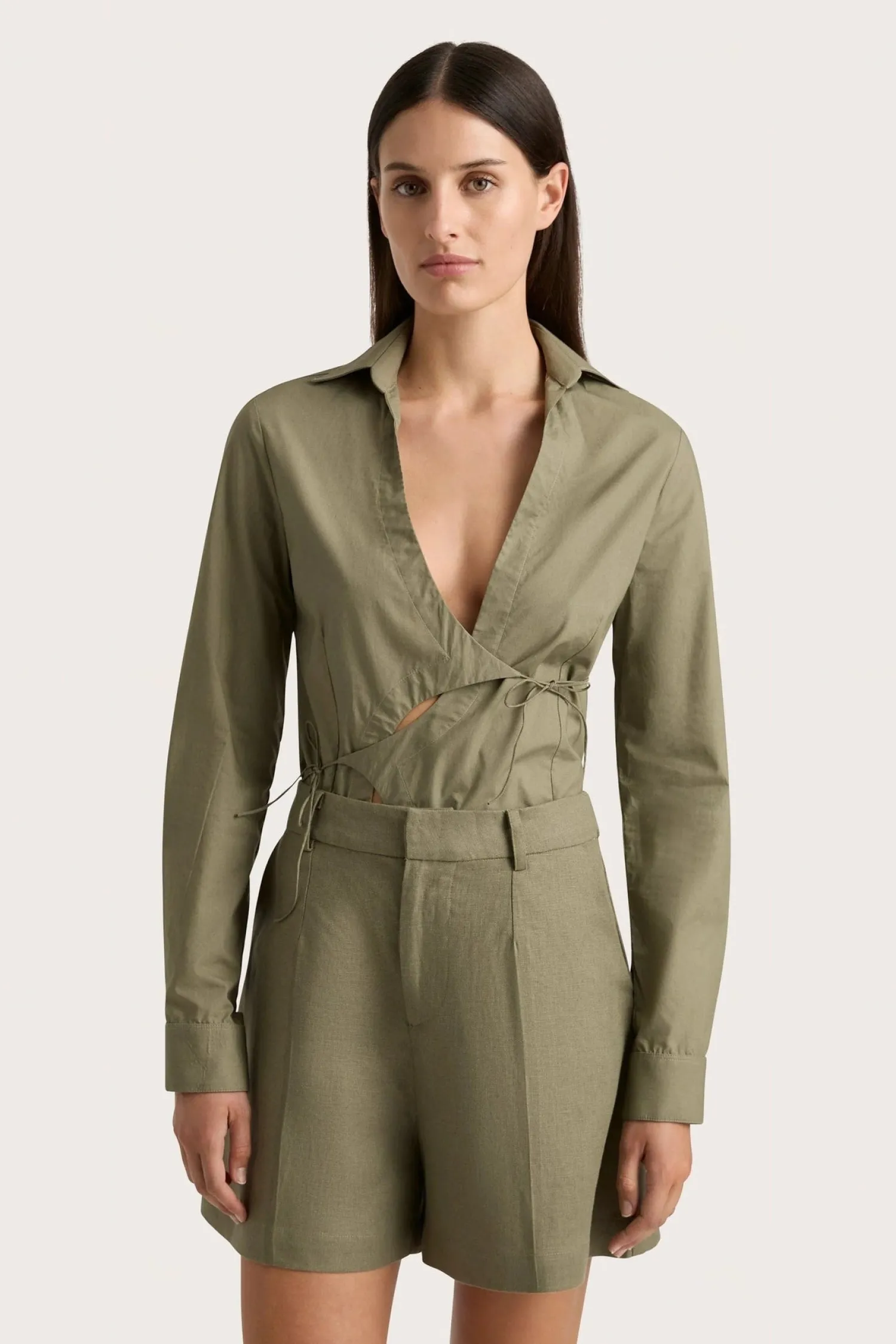 Cheap FAITHFULL THE BRAND ANTIBES SHORT Khaki