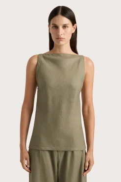 Best Sale FAITHFULL THE BRAND ANTIBES TOP Khaki