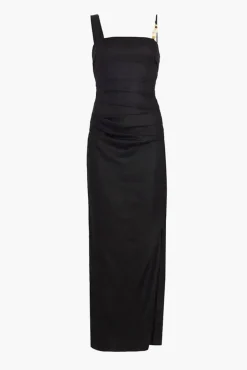 Store SIR ANTONIA BEADED MIDI DRESS Black