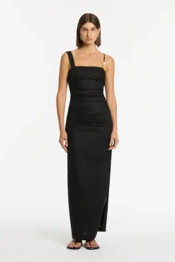 Store SIR ANTONIA BEADED MIDI DRESS Black