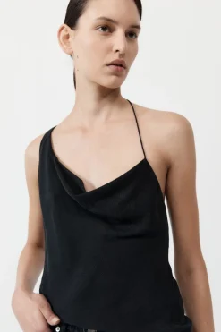 Shop ST. AGNI ASYMM DRAPE TOP