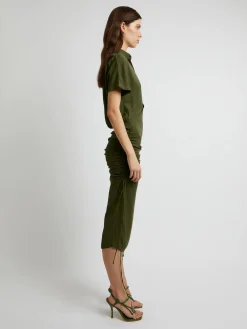 Online CHRISTOPHER ESBER AULENTI COLUMN SHIRT DRESS Moss