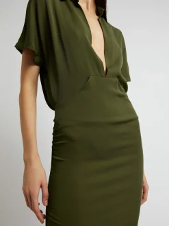 Online CHRISTOPHER ESBER AULENTI COLUMN SHIRT DRESS Moss