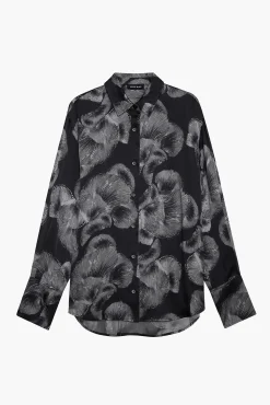 Flash Sale ANINE BING AVALON SHIRT BlackMushroomPrint