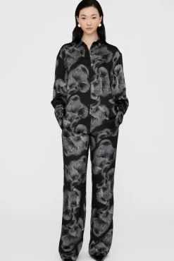 Flash Sale ANINE BING AVALON SHIRT BlackMushroomPrint