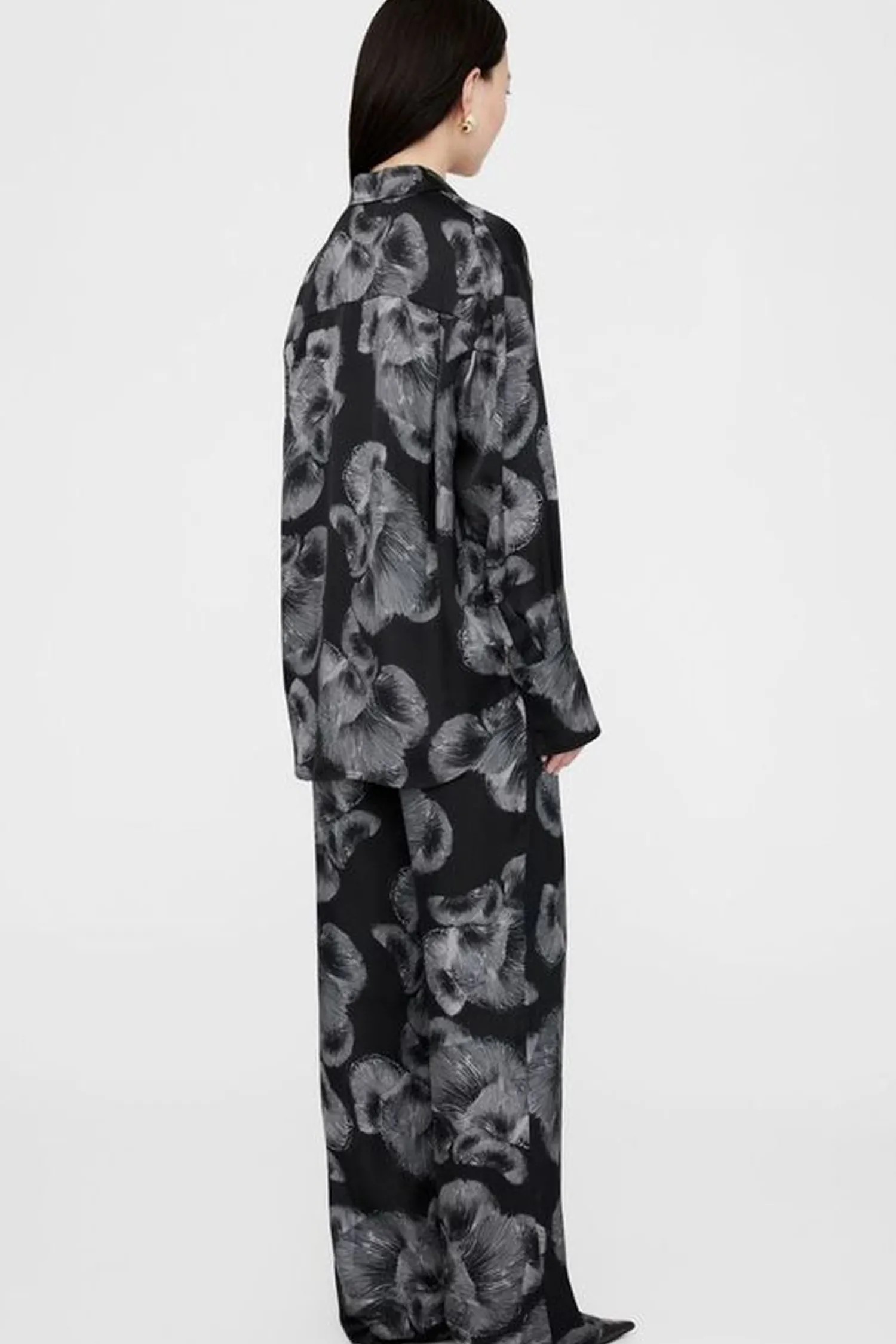 Flash Sale ANINE BING AVALON SHIRT BlackMushroomPrint