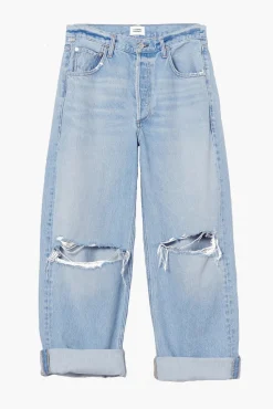 Discount CITIZENS OF HUMANITY AYLA BAGGY CUFFED CROP JEAN Pagoda