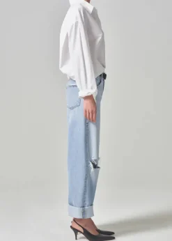 Discount CITIZENS OF HUMANITY AYLA BAGGY CUFFED CROP JEAN Pagoda