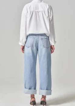 Discount CITIZENS OF HUMANITY AYLA BAGGY CUFFED CROP JEAN Pagoda