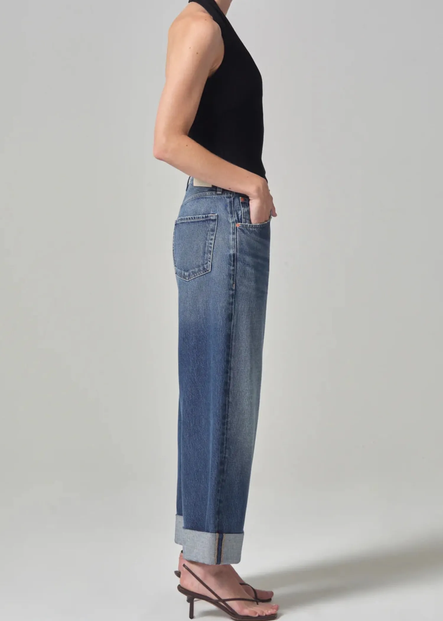 Outlet CITIZENS OF HUMANITY AYLA BAGGY CUFFED CROP JEAN Brielle