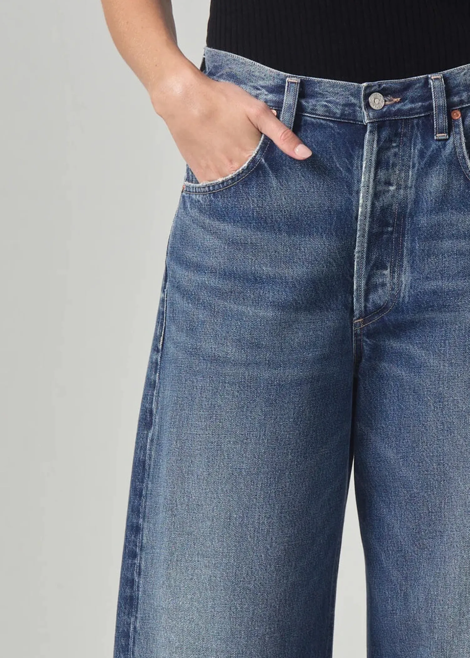 Outlet CITIZENS OF HUMANITY AYLA BAGGY CUFFED CROP JEAN Brielle