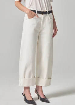 Best Sale CITIZENS OF HUMANITY AYLA BAGGY CUFFED CROP JEAN Pashmina
