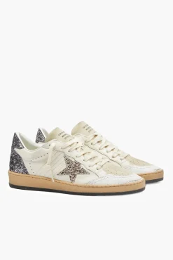 Sale GOLDEN GOOSE BALLSTAR SNEAKER WHITE/CINDER/ANTRACITE