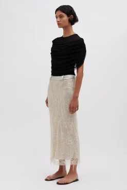 Fashion CHRISTOPHER ESBER BEADED IVY LACE SKIRT Balm