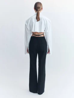 Hot COURTNEY ZHENG BELT BACK SHIRT
