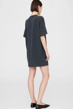 Cheap ANINE BING BETH MINI DRESS LETTERMAN WashedBlack