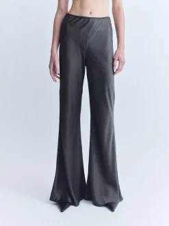 Discount COURTNEY ZHENG BIAS SILK FLARE PANTS