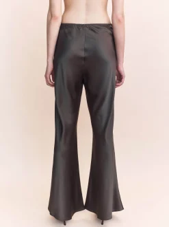 Discount COURTNEY ZHENG BIAS SILK FLARE PANTS
