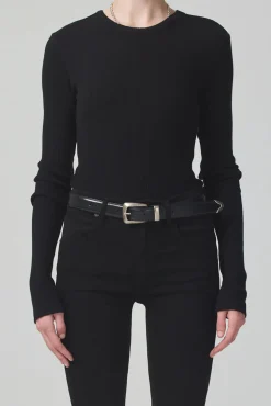 Clearance CITIZENS OF HUMANITY BINA CREWNECK Black