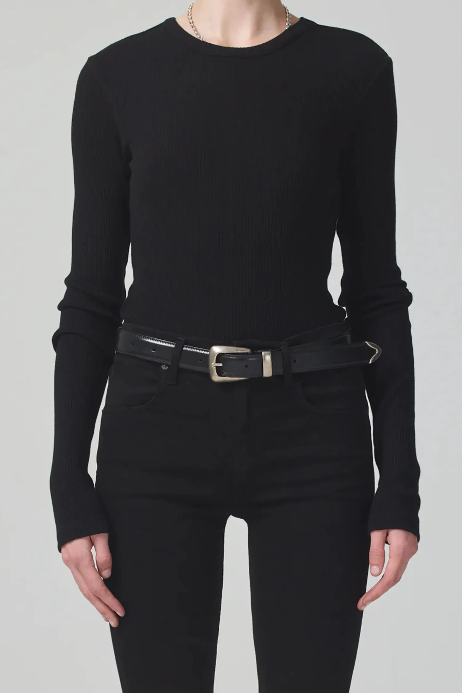 Clearance CITIZENS OF HUMANITY BINA CREWNECK Black