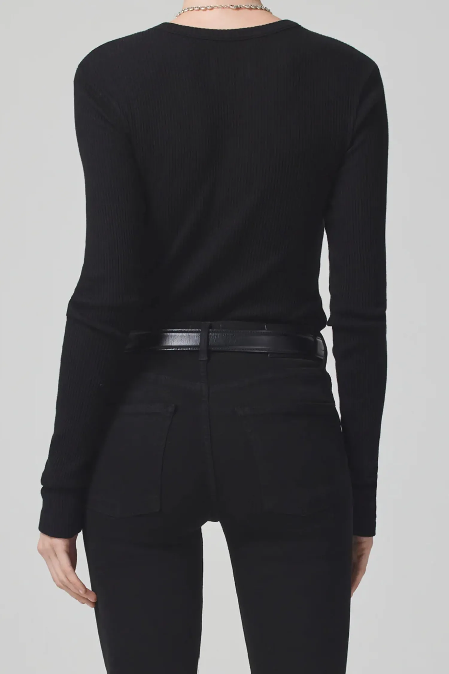 Clearance CITIZENS OF HUMANITY BINA CREWNECK Black
