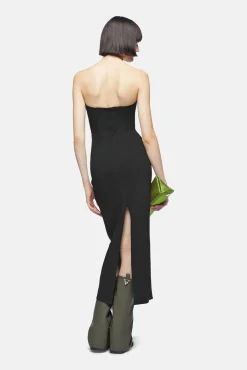 Shop THE ATTICO MIDI DRESS Black