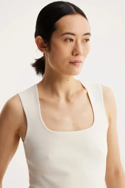 Online RÓHE BUSTIER-SHAPED KNITTED TANKTOP