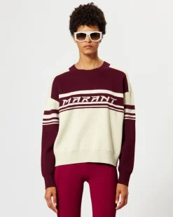 Clearance ISABEL MARANT ÉTOILE CALLIE PULLOVER DarkPlum