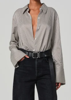Sale CITIZENS OF HUMANITY CAMILIA SHIRT VenetianStripe