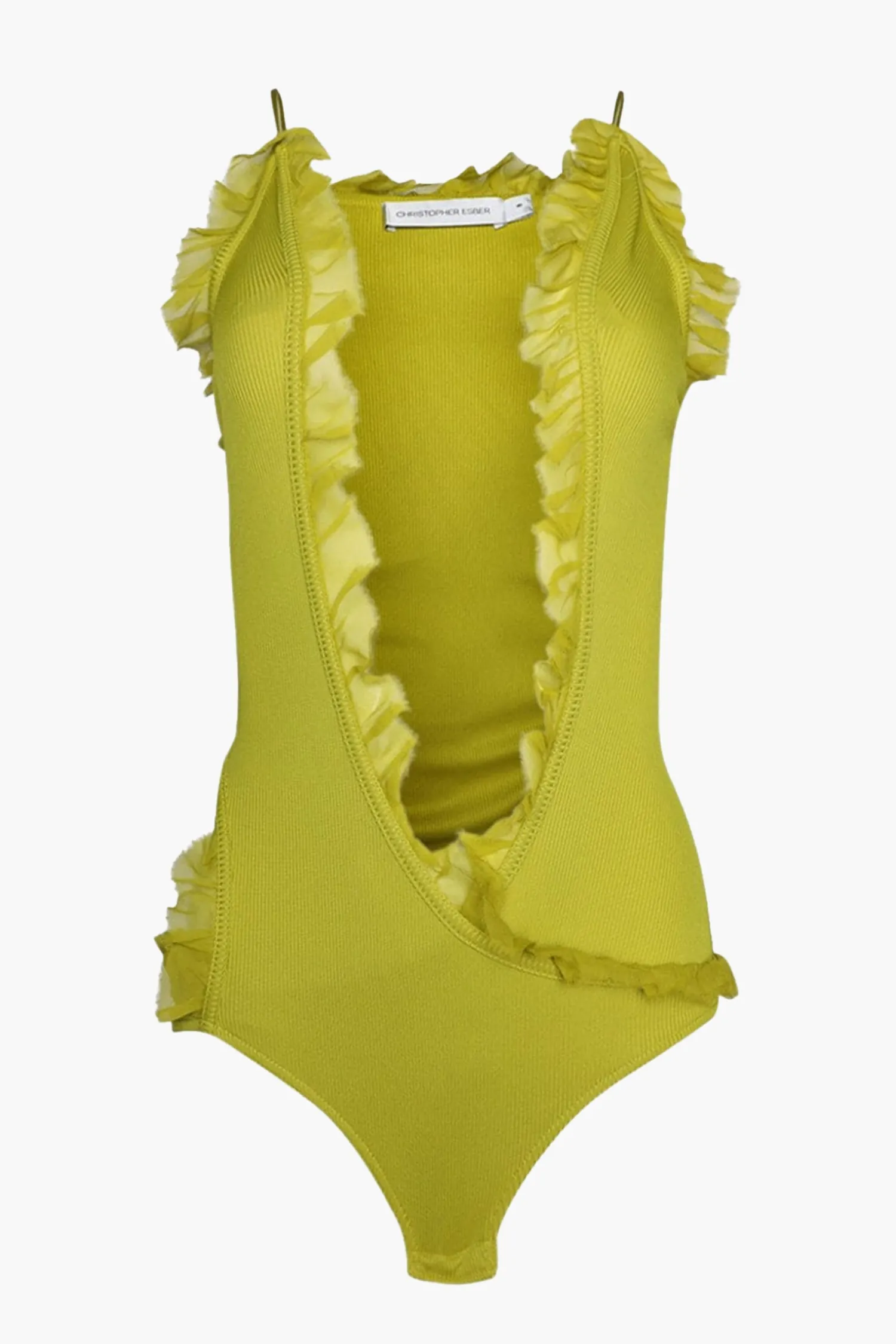 Hot CHRISTOPHER ESBER CARINA INTERLINKED BODYSUIT Limeade