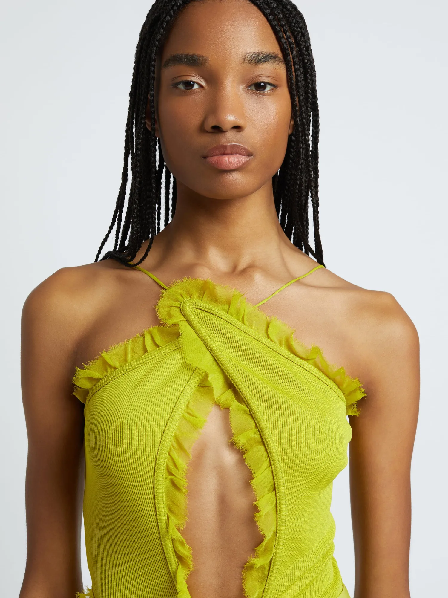 Hot CHRISTOPHER ESBER CARINA INTERLINKED BODYSUIT Limeade