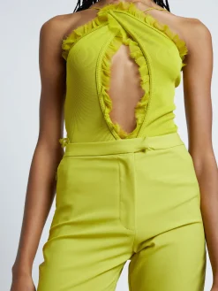 Hot CHRISTOPHER ESBER CARINA INTERLINKED BODYSUIT Limeade