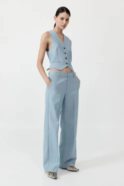 Fashion ST. AGNI CARTER TROUSERS StoneBlue