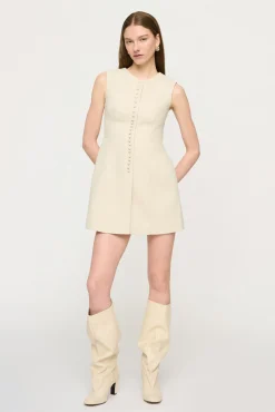 Shop CLEA CEDAR MINI DRESS Oat