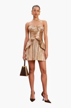 Flash Sale CULT GAIA CHARLIQUE DRESS Gold