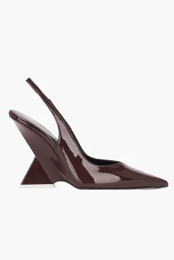 Shop THE ATTICO CHEOPE SLINGBACK Chocolate