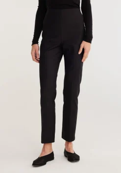 New RÓHE CIGARETTE LEG TROUSERS Black