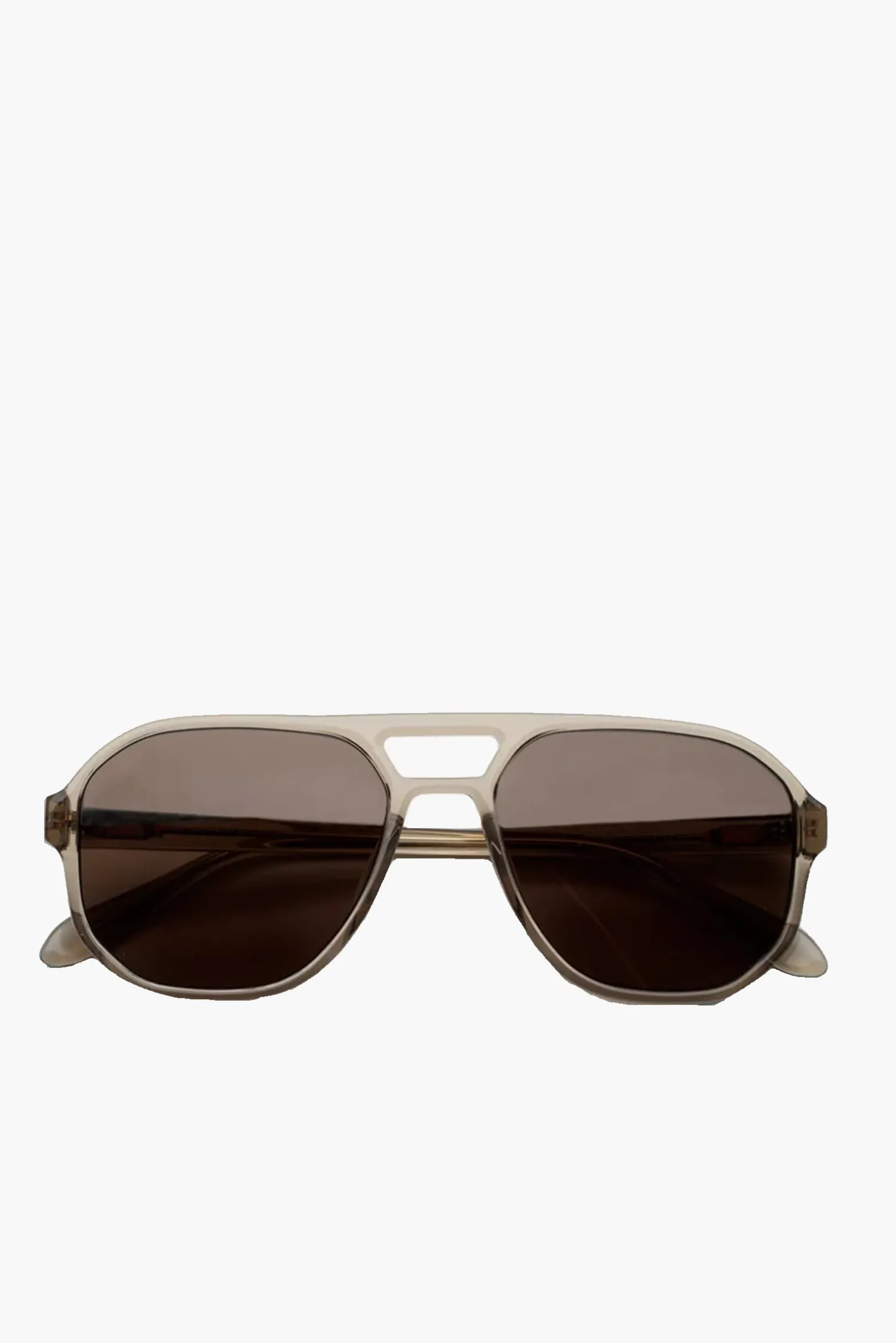 Store EDERA EYEWEAR CLEMENCE SUNGLASSES OysterBrownClear/Brown