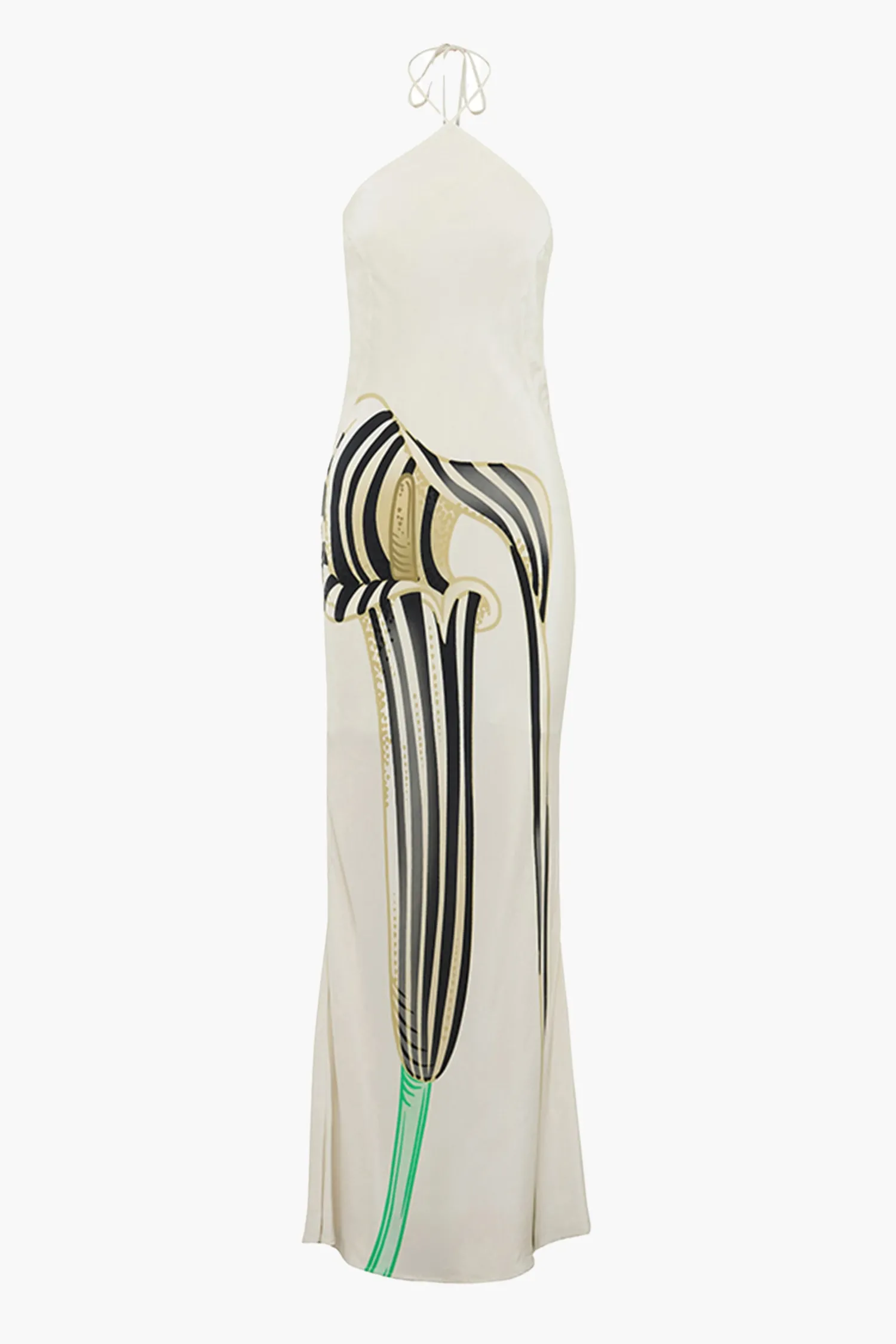 Shop MUMA WORLD COBRA LILY HALTER MAXI DRESS