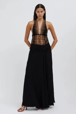Outlet CHRISTOPHER ESBER COLLAGE LACE VEST Black