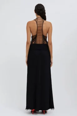 Outlet CHRISTOPHER ESBER COLLAGE LACE VEST Black