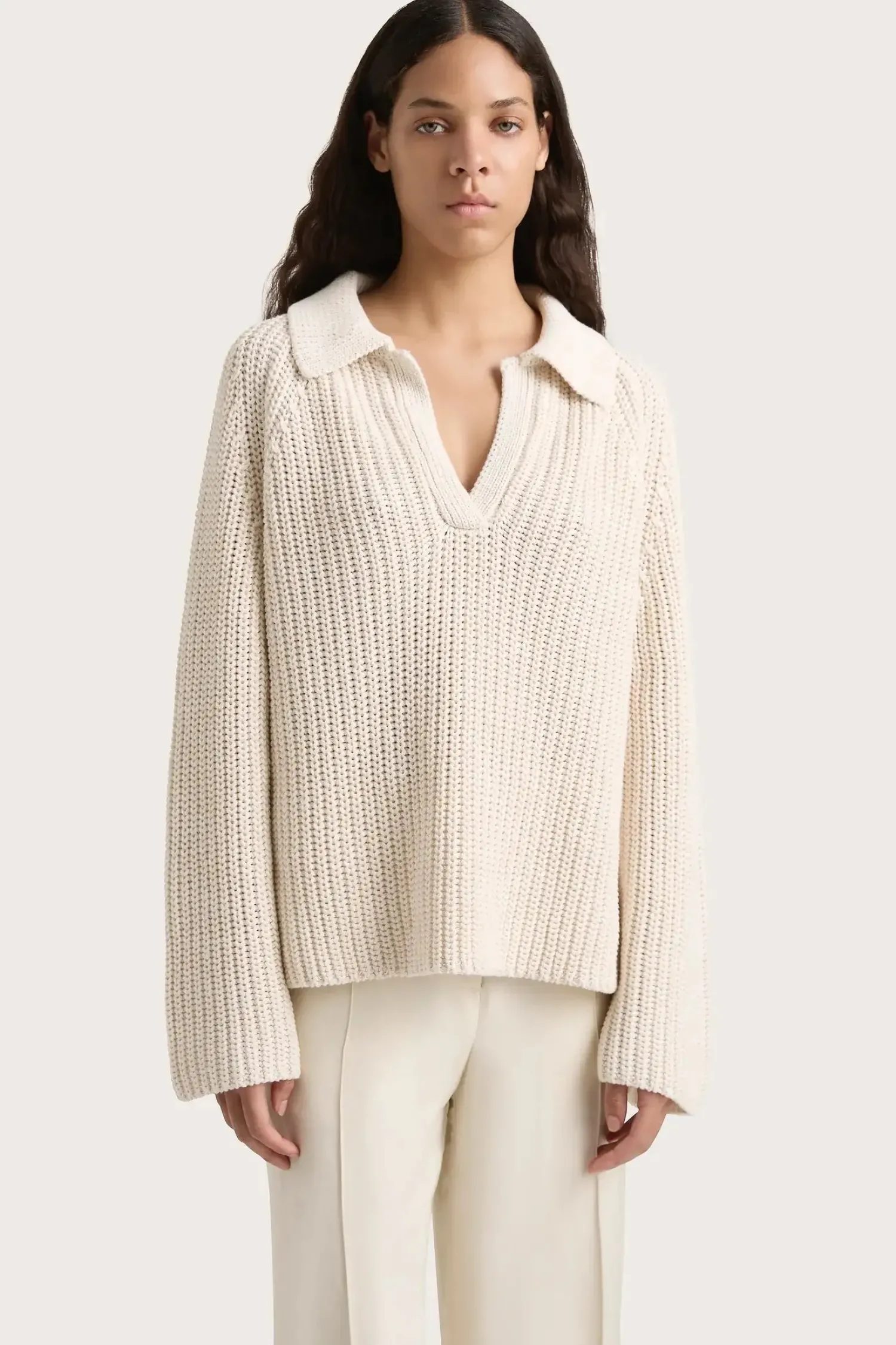 Shop FAITHFULL THE BRAND COLMIER SWEATER Beige