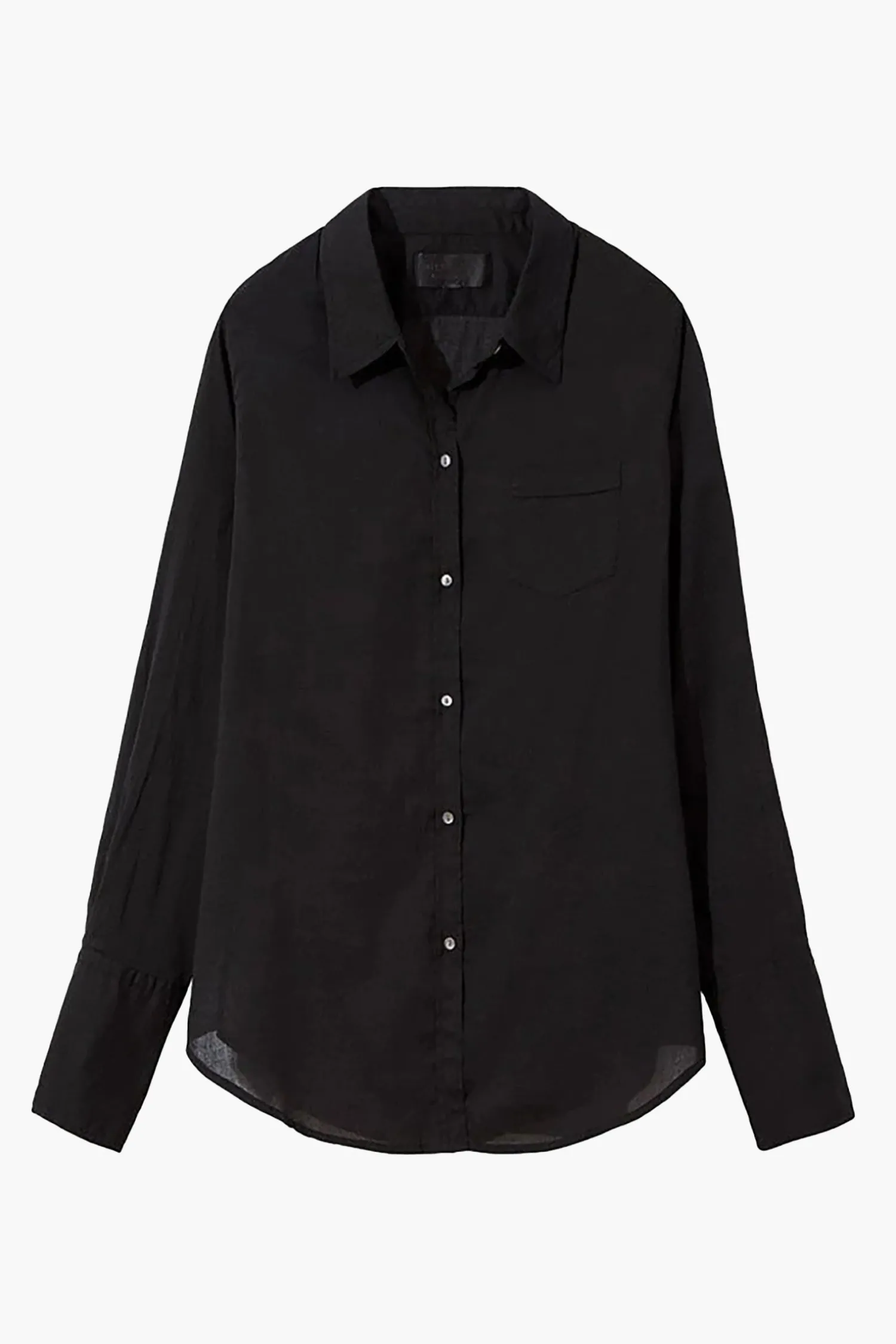 New NILI LOTAN COTTON VOILE NL SHIRT Black