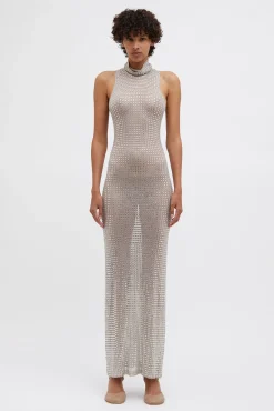 Clearance CHRISTOPHER ESBER CRISTALLA KNIT TANK GOWN Natural