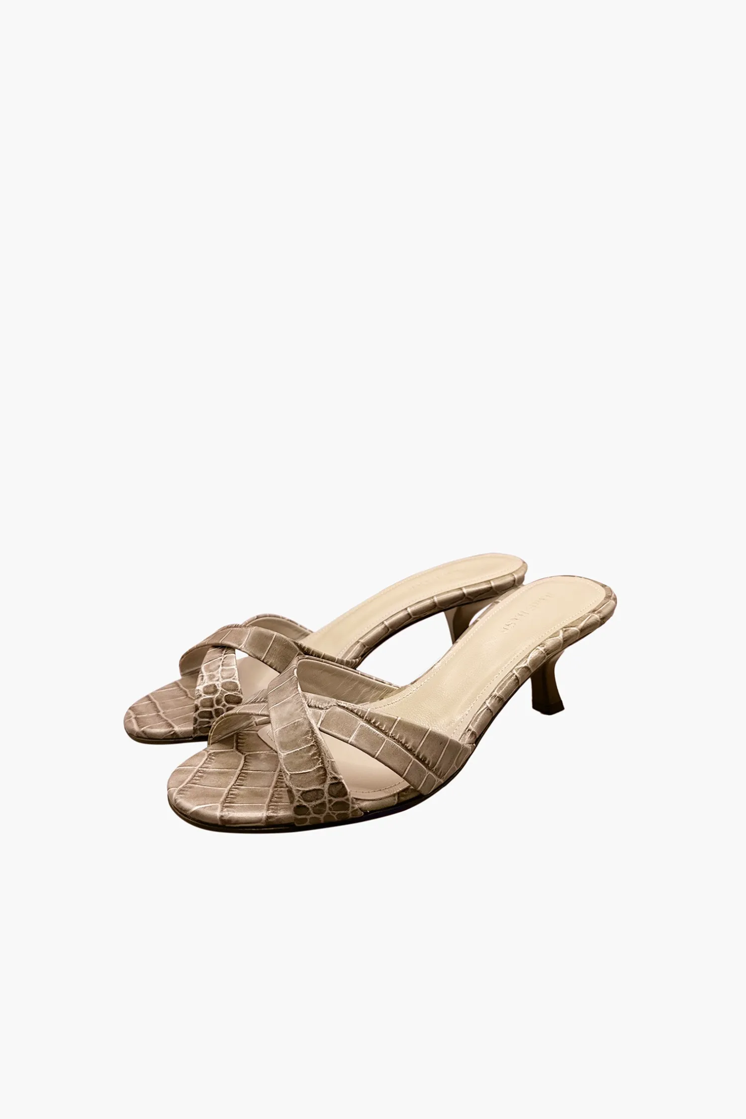 Fashion BARE BASE CROC SANDAL Smoke