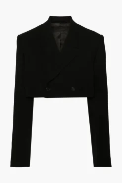 Discount WARDROBE.NYC CROP BLAZER Black
