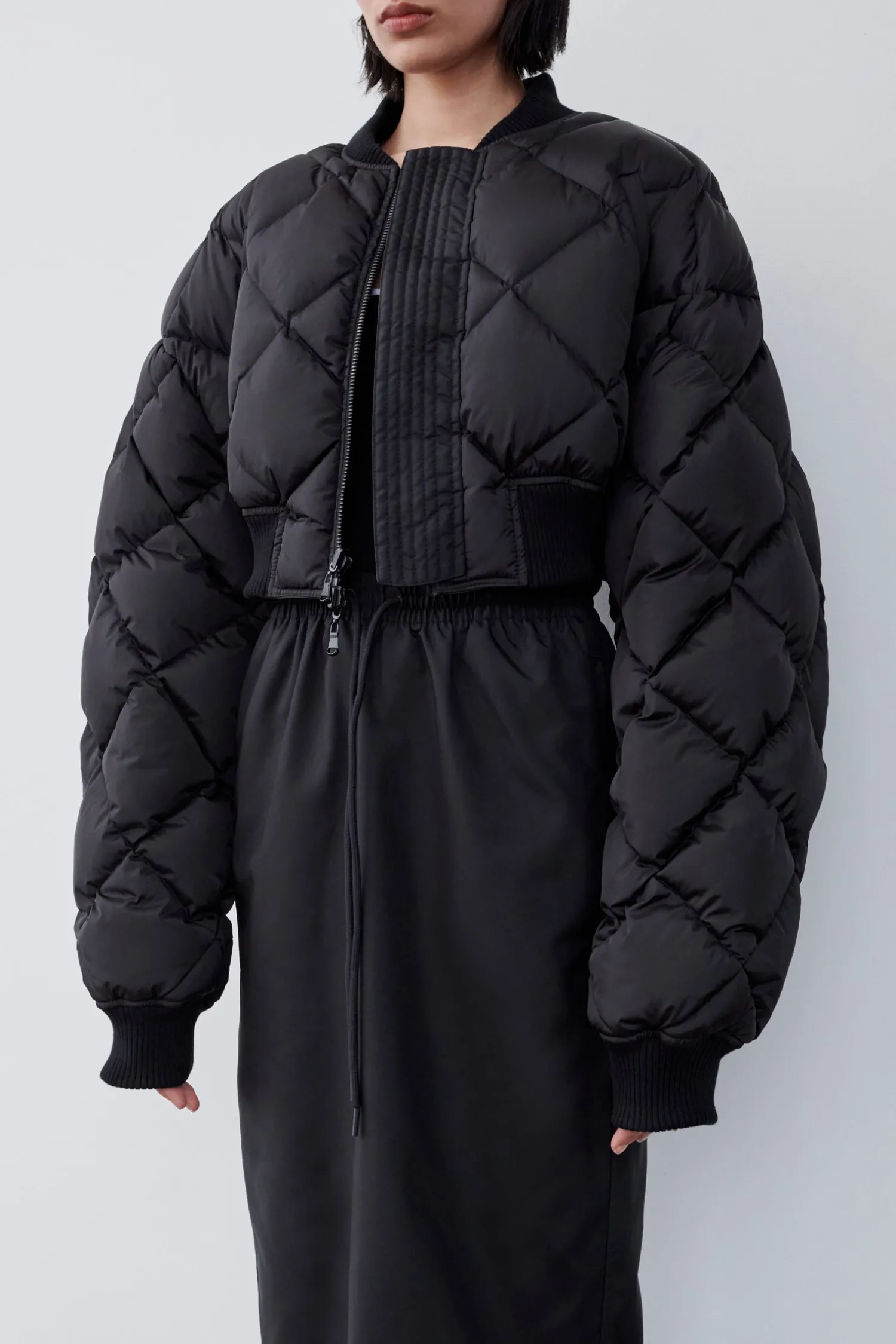 Cheap WARDROBE.NYC CROP REVERSIBLE BOMBER Black
